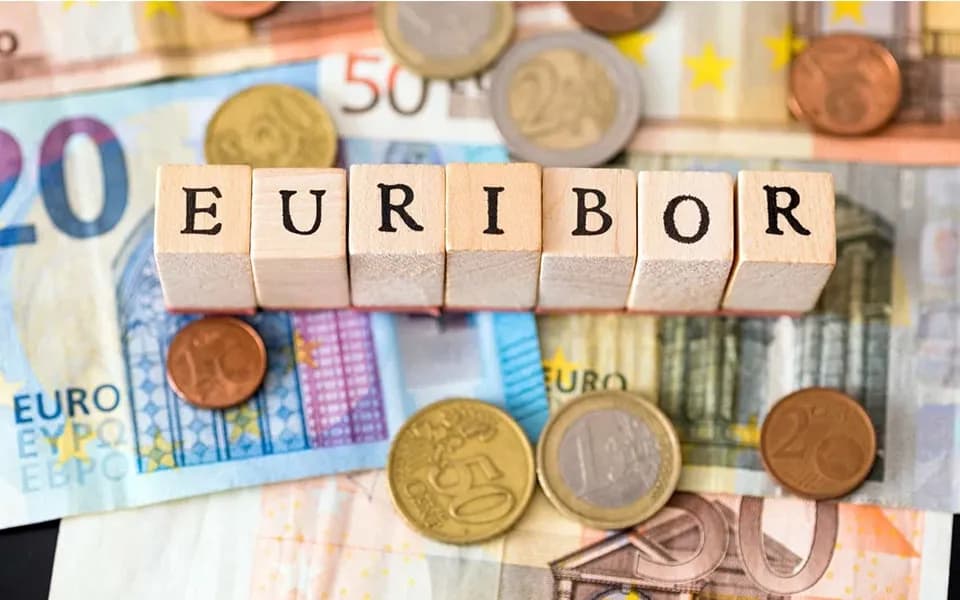 Euribor a três meses sobe pela quinta sessão consecutiva, enquanto taxas a seis e 12 meses recuam